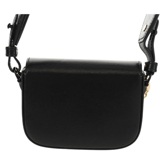 Gucci Vintage Horsebit Shoulder bag Leather, BLACK, LEATHER, Shoulder bag