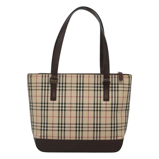 Burberry Nova Check Tote canvas check pattern, BEIGE, CANVAS, Tote bag