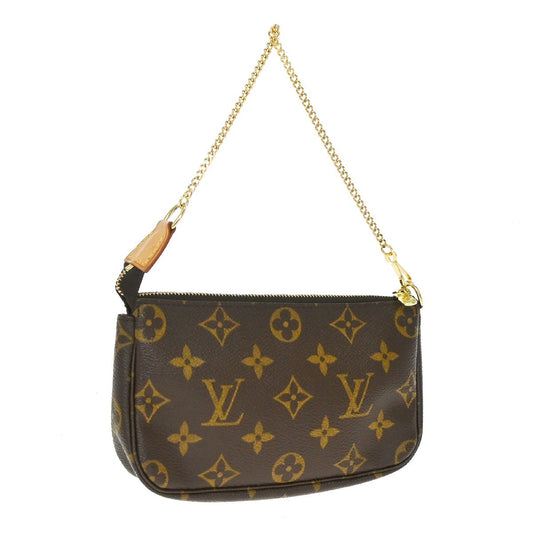 Louis Vuitton Mini pochette accessoires Canvas, Brown, Canvas, Clutch