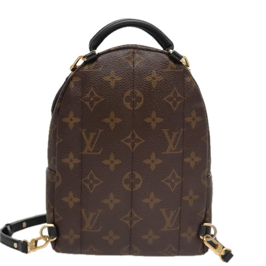 Louis Vuitton Palm Springs Backpack Monogram Canvas, BROWN, CANVAS, Backpack
