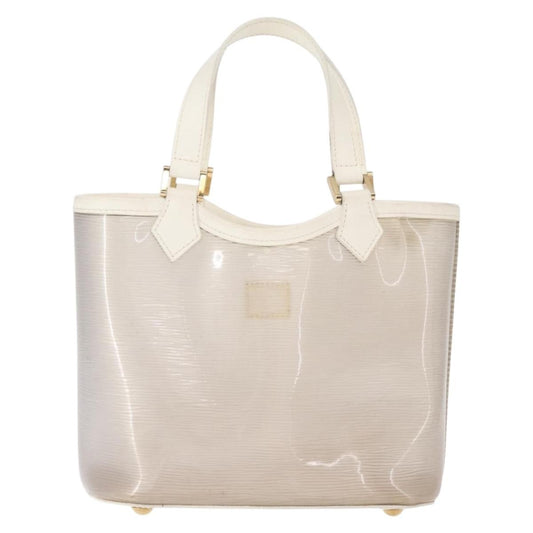 Louis Vuitton Plage Lagoon Bay Handbag Vinyl Epi Leather, White, Leather, Handbag