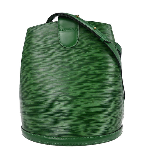 Louis Vuitton Cluny Shoulder Bag Epi Leather, Green, Leather, Shoulder Bag