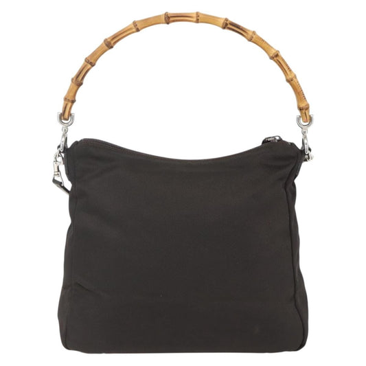 Gucci Vintage Handbag Nylon, BROWN, NYLON, Handbag