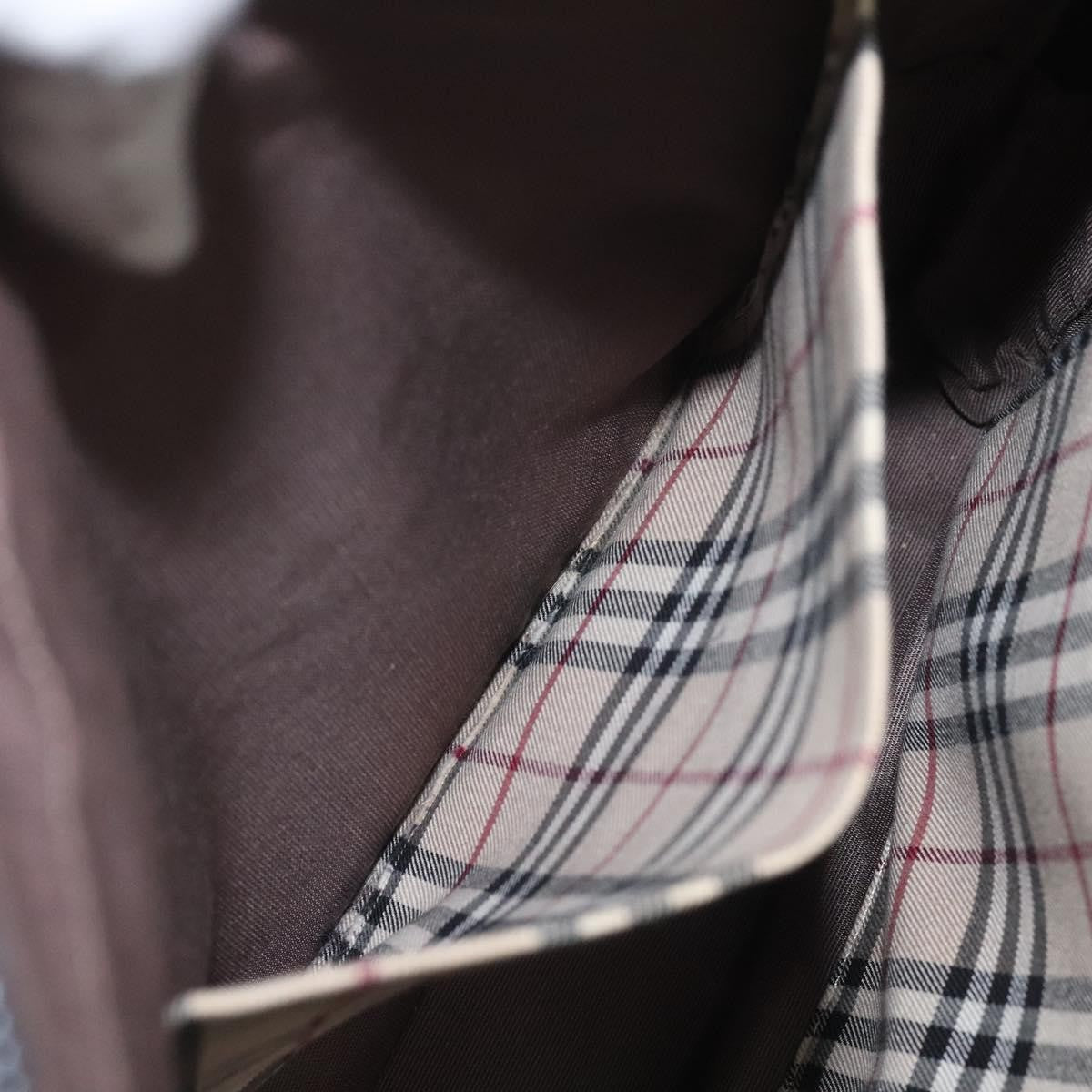 Burberry Vintage Handbag Leather, BLACK, LEATHER, Handbag