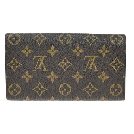 Louis Vuitton Vintage Sarah Wallet Monogram Canvas, BROWN, LEATHER, Wallets