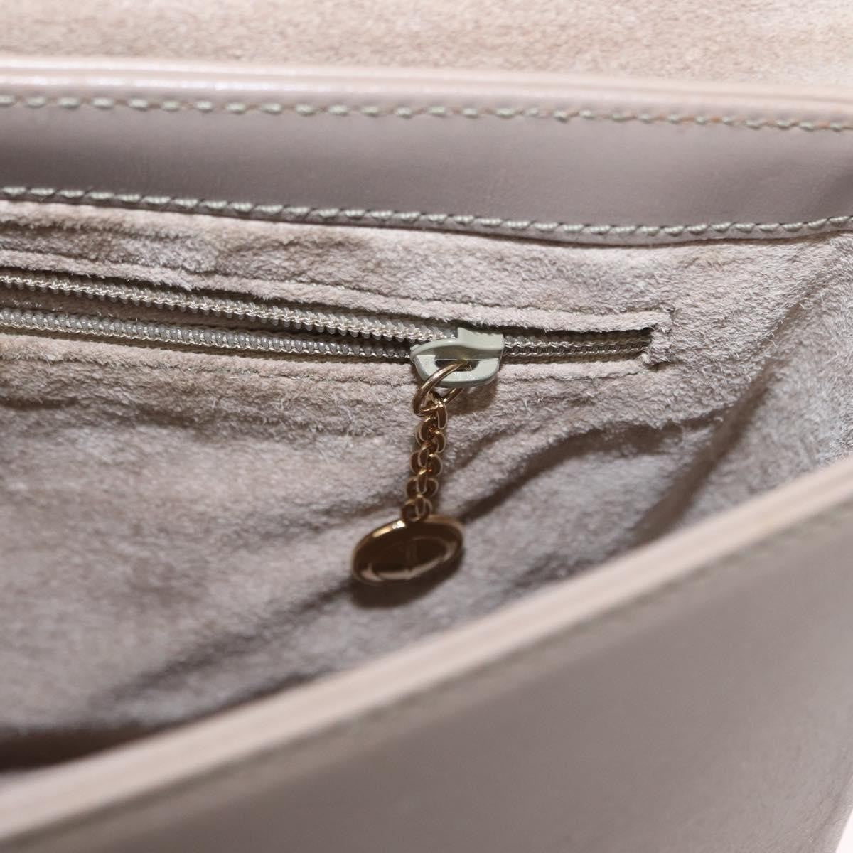 Gucci Vintage Bamboo Handle Bag Leather, BEIGE, LEATHER, Handbag