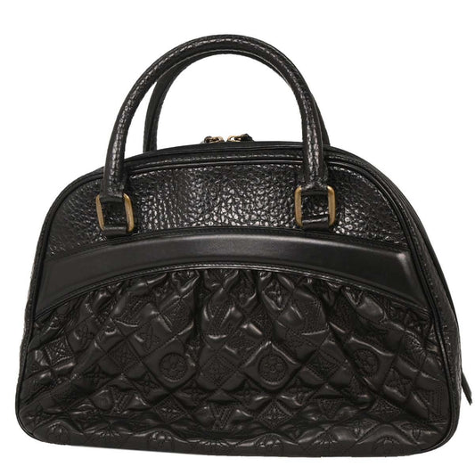 Louis Vuitton Mizi Vienna Handbag Monogram Quilted Lambskin, BLACK, LEATHER, Handbag