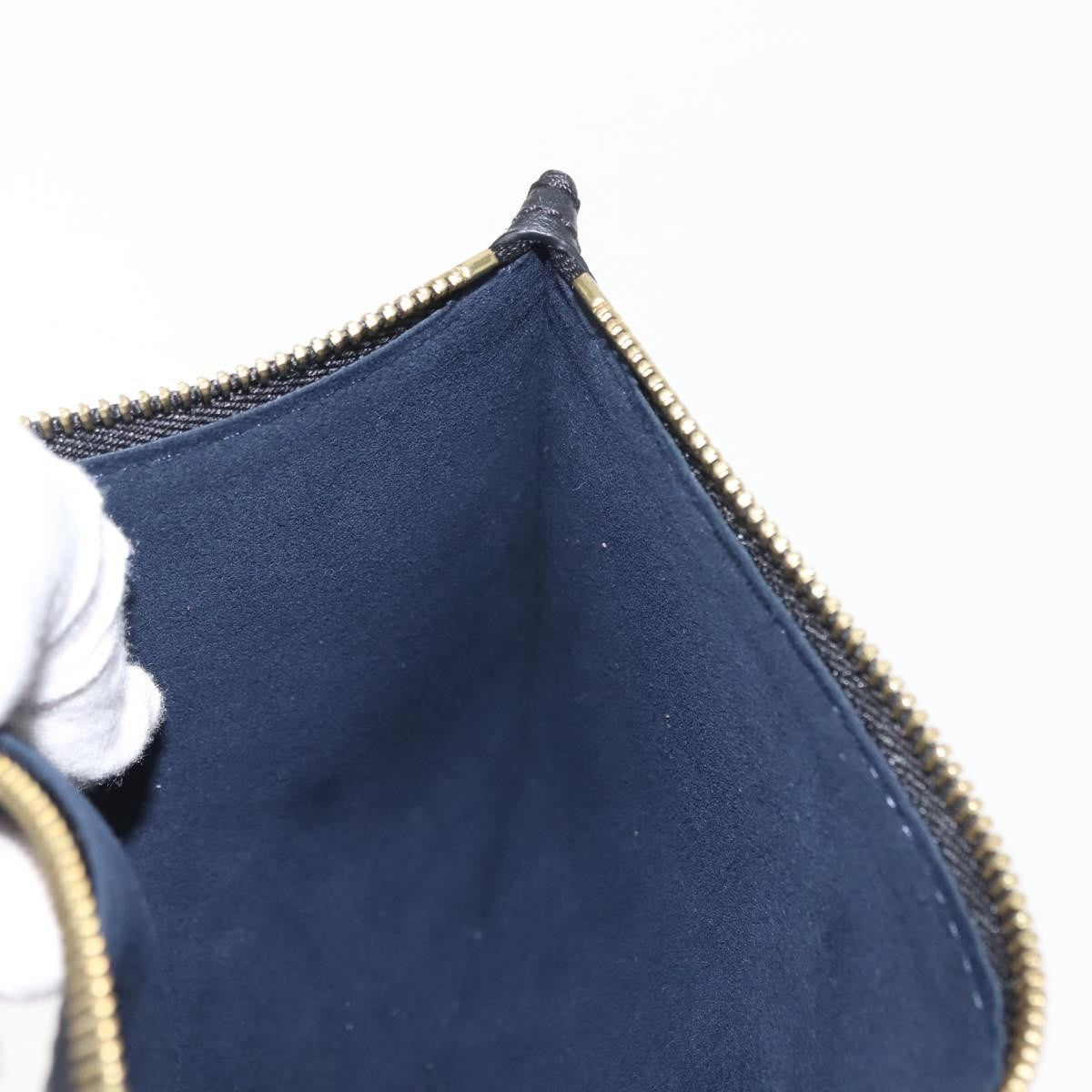 Louis Vuitton Neverfull Pochette Monogram Empreinte Giant, BLACK, LEATHER, Clutche & pouche