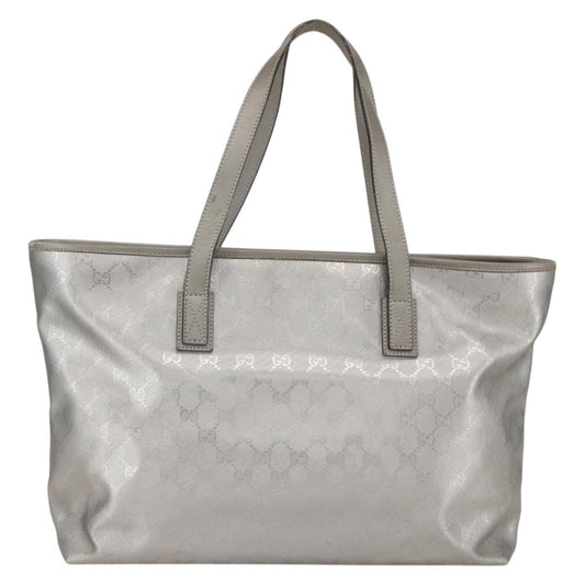 Gucci Plus Tote GG Imprime, SILVER, CANVAS, Tote bag