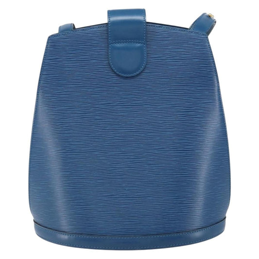 Louis Vuitton Cluny Shoulder Bag Epi Leather, BLUE, LEATHER, Shoulder bag