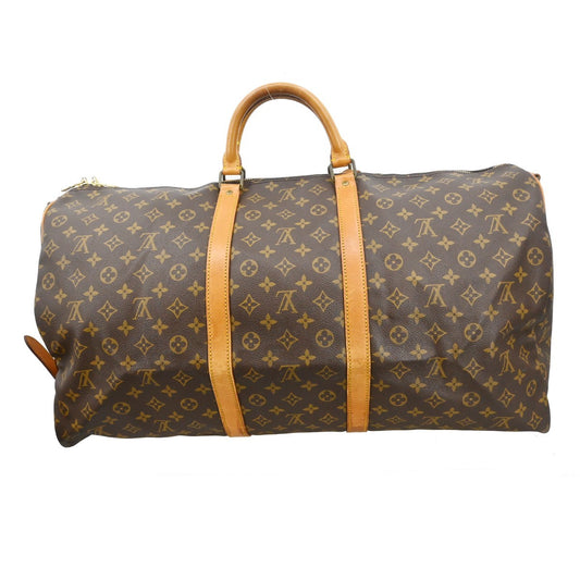 Louis Vuitton Keepall Bandouliere Bag Monogram Canvas, Brown, Canvas, Travel Bag