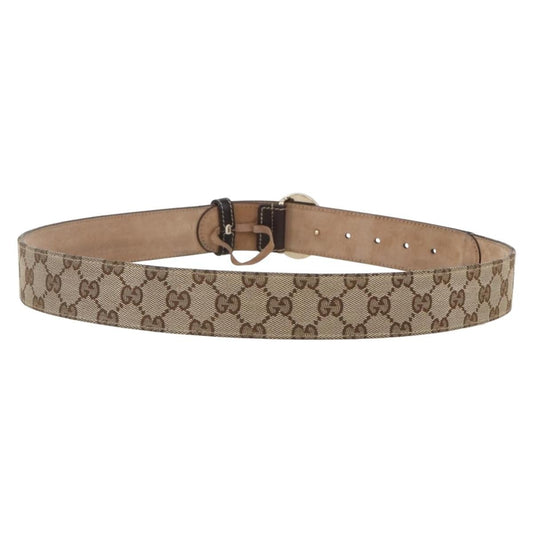 Gucci G Buckle Belt Leather, BEIGE, CANVAS, Belts