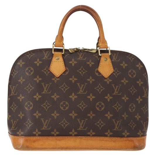 Louis Vuitton Alma Handbag Monogram Canvas, BROWN, CANVAS, Handbag