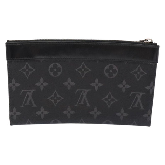 Louis Vuitton Discovery Pochette Monogram Eclipse Canvas, BLACK, CANVAS, Clutche & pouche
