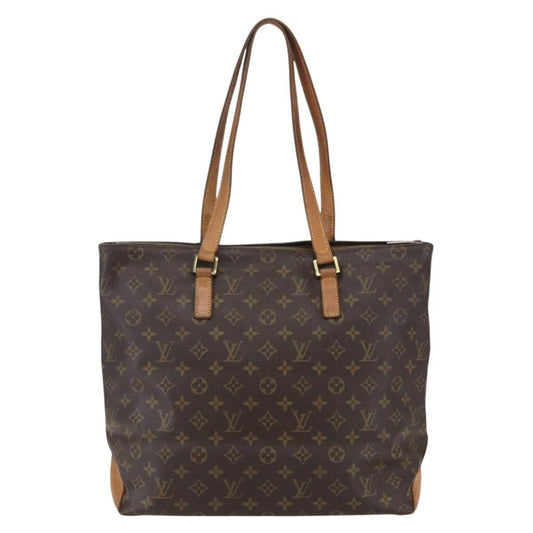 Louis Vuitton Cabas Mezzo Monogram Canvas, BROWN, CANVAS, Tote bag