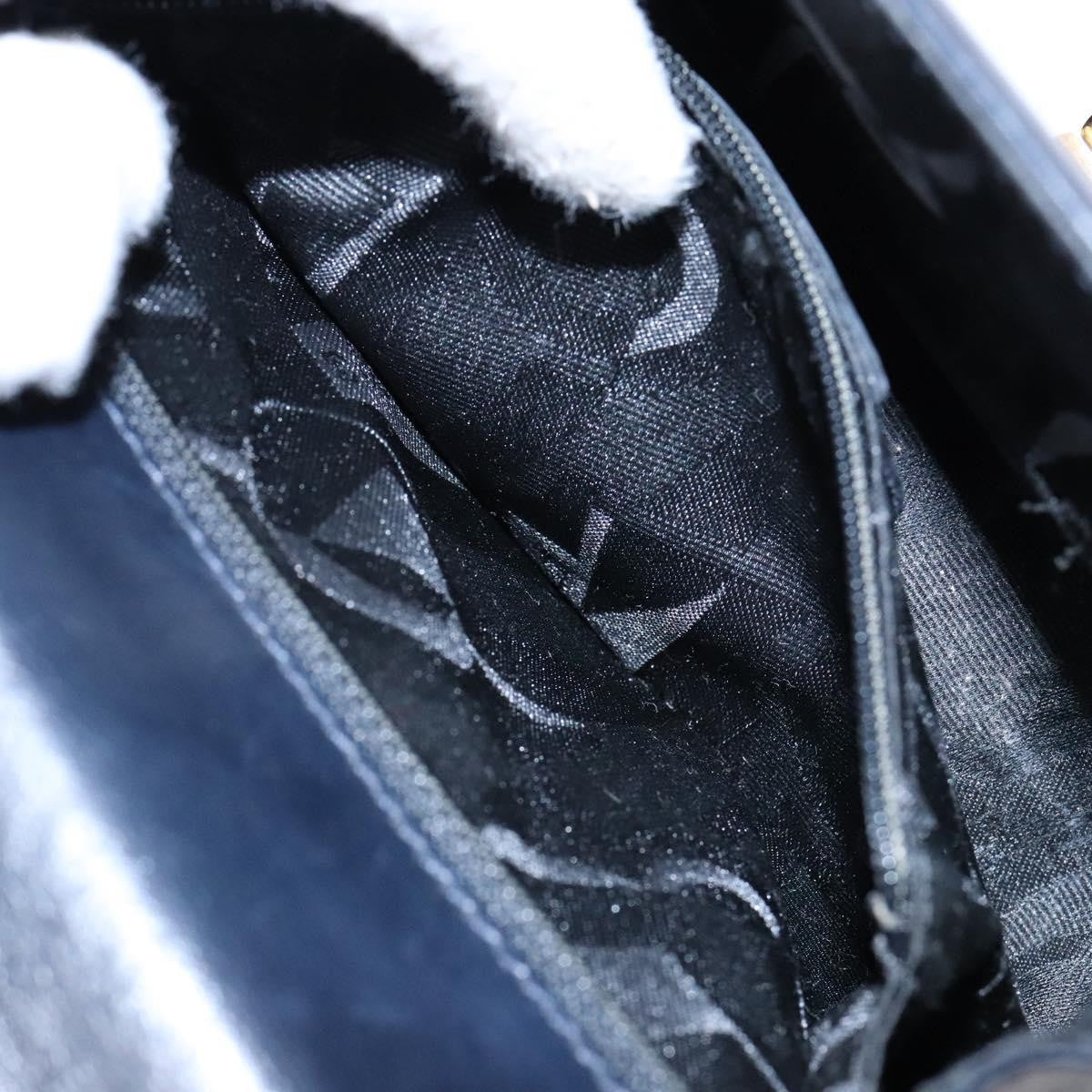 Salvatore Ferragamo Gancini Shoulder Bag Leather, NAVY, LEATHER, Shoulder bag