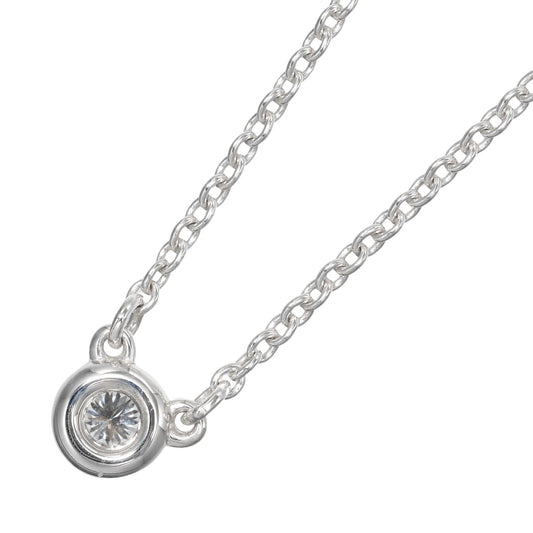 Tiffany & Co. Elsa Peretti Diamonds By The Yard Necklace Sterling silver with Diamond, SILVER, SILVER, Necklace