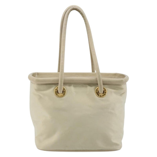 Celine Handbag Nylon, BEIGE, NYLON, Handbag