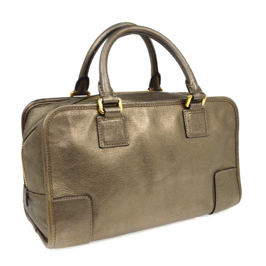 Loewe Amazona Bag Leather, GOLD, LEATHER, Handbag