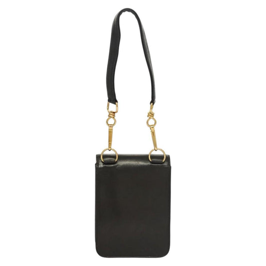 Chanel Vintage Button Waist Bag Quilted Lambskin, BEIGE, LEATHER, Clutche & pouche