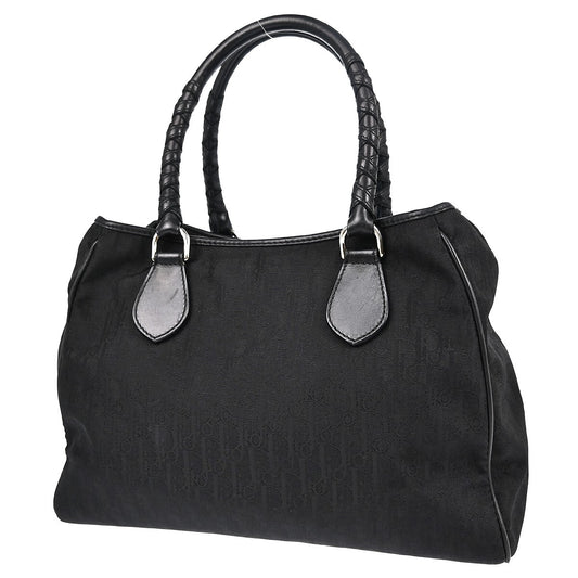Christian Dior Lovely Tote Diorissimo Canvas, BLACK, CANVAS, Tote bag
