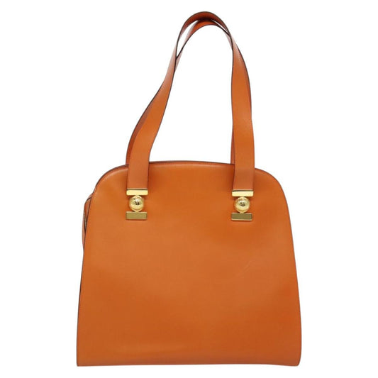 Celine Tote bag Leather, ORANGE, LEATHER, Tote bag