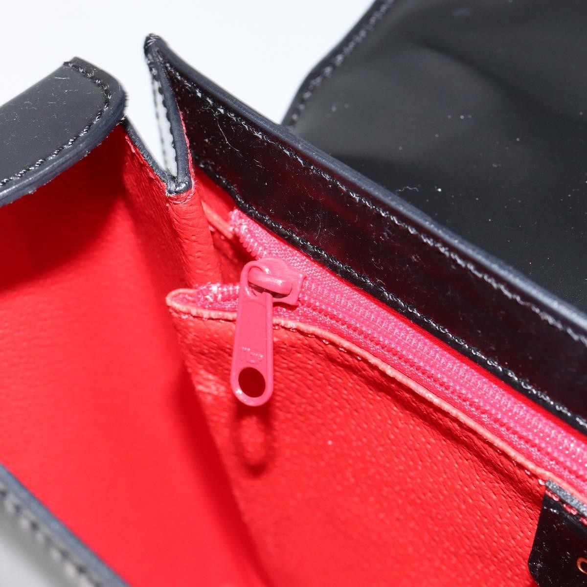 Celine Vintage Convertible Turnlock Top Handle Bag Leather, BLACK, LEATHER, Handbag