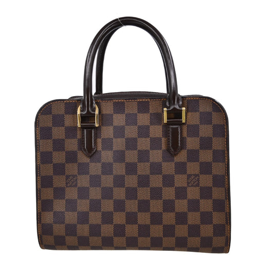 Louis Vuitton Triana Bag Damier, BROWN, CANVAS, Handbag