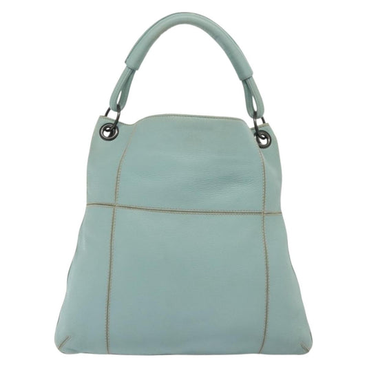 Bottega Veneta Front Zip Hobo Leather, BLUE, LEATHER, Handbag