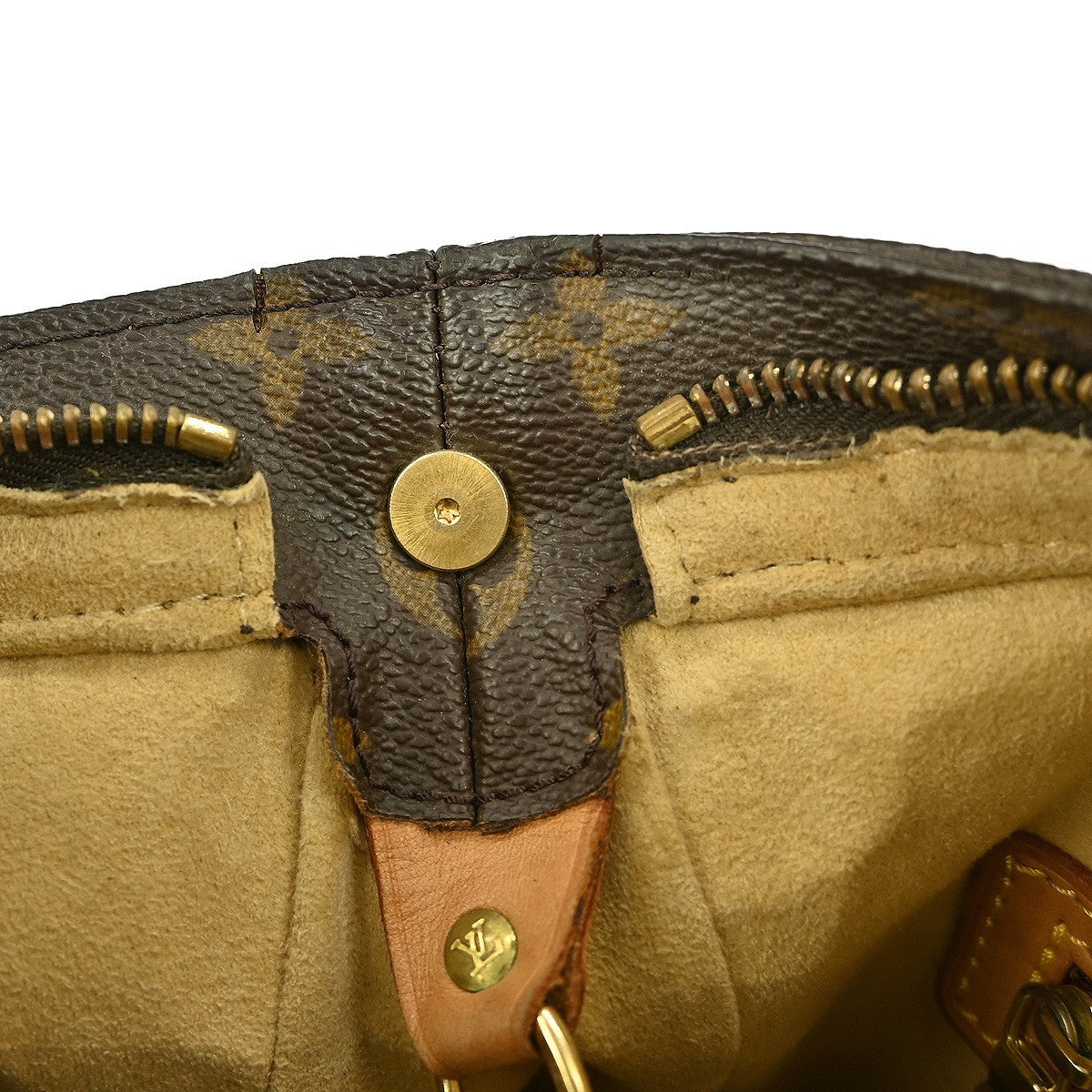 Louis Vuitton Looping Handbag Monogram Canvas, BROWN, CANVAS, Handbag