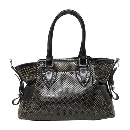 Fendi Bag Du Jour Perforated Leather, BLACK, LEATHER, Handbag