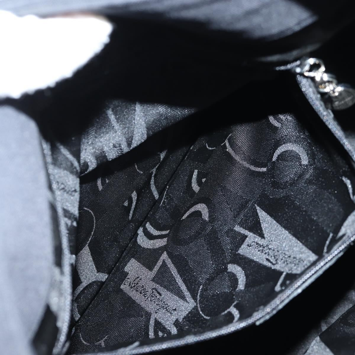 Salvatore Ferragamo Vala Shoulder Bag Nylon, BLACK, NYLON, Shoulder bag