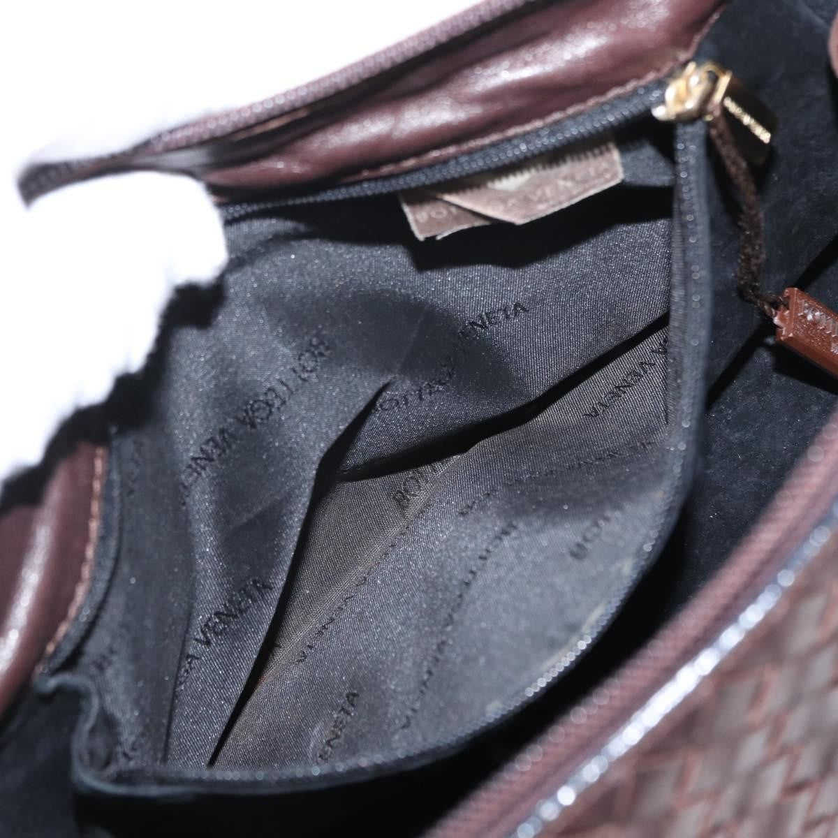 Bottega Veneta Intrecciato Handbag Leather, BROWN, LEATHER, Handbag