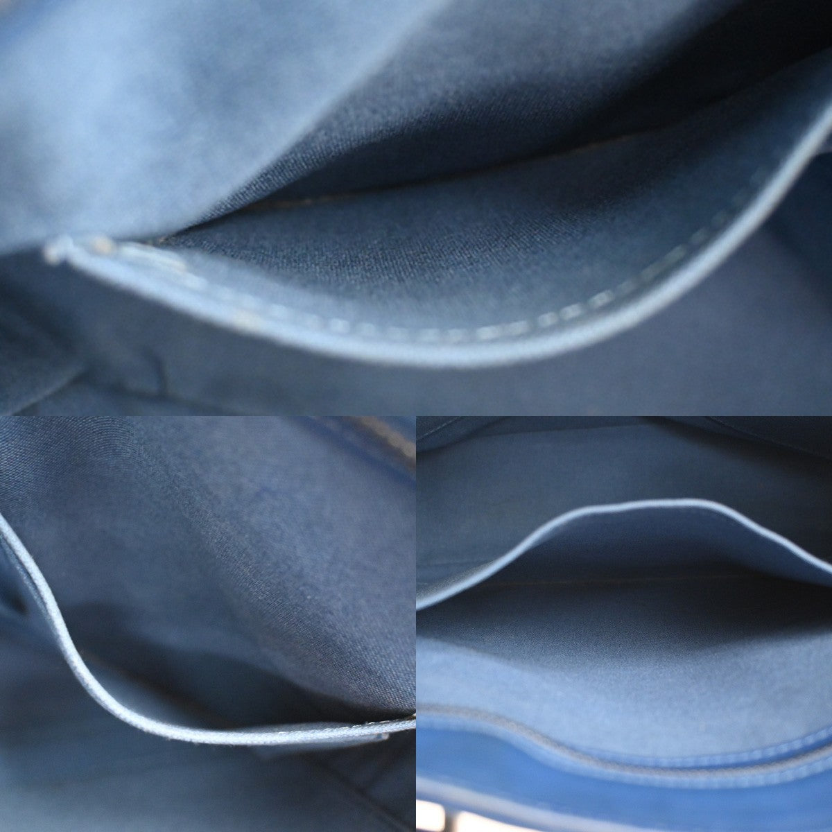 Louis Vuitton Tadao Handbag Damier Infini Leather, BLUE, LEATHER, Tote bag