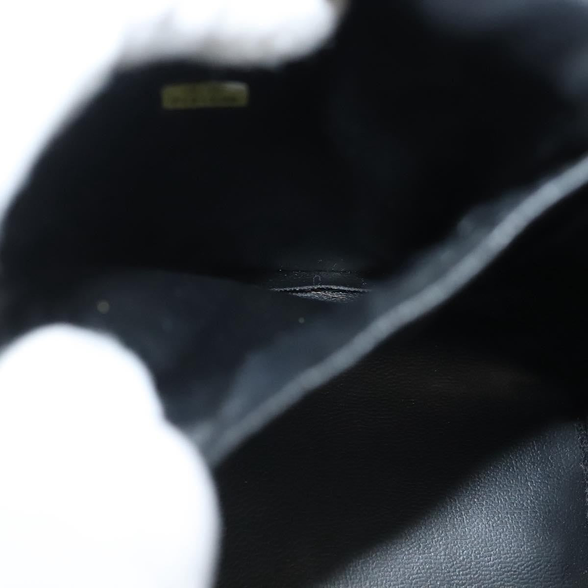 Chanel Vanity pouch Leather, BLACK, LEATHER, Toiletry Case