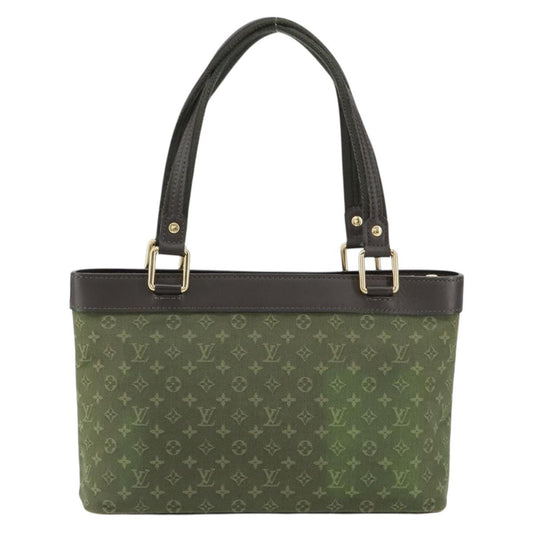 Louis Vuitton Lucille Handbag Mini Lin, KHAKI, CANVAS, Handbag