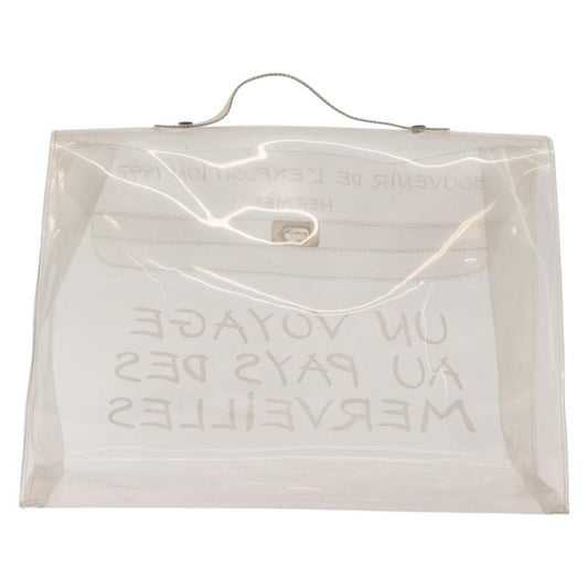 Hermes Kelly Handbag Vinyl, Clear, Plastic, Handbag