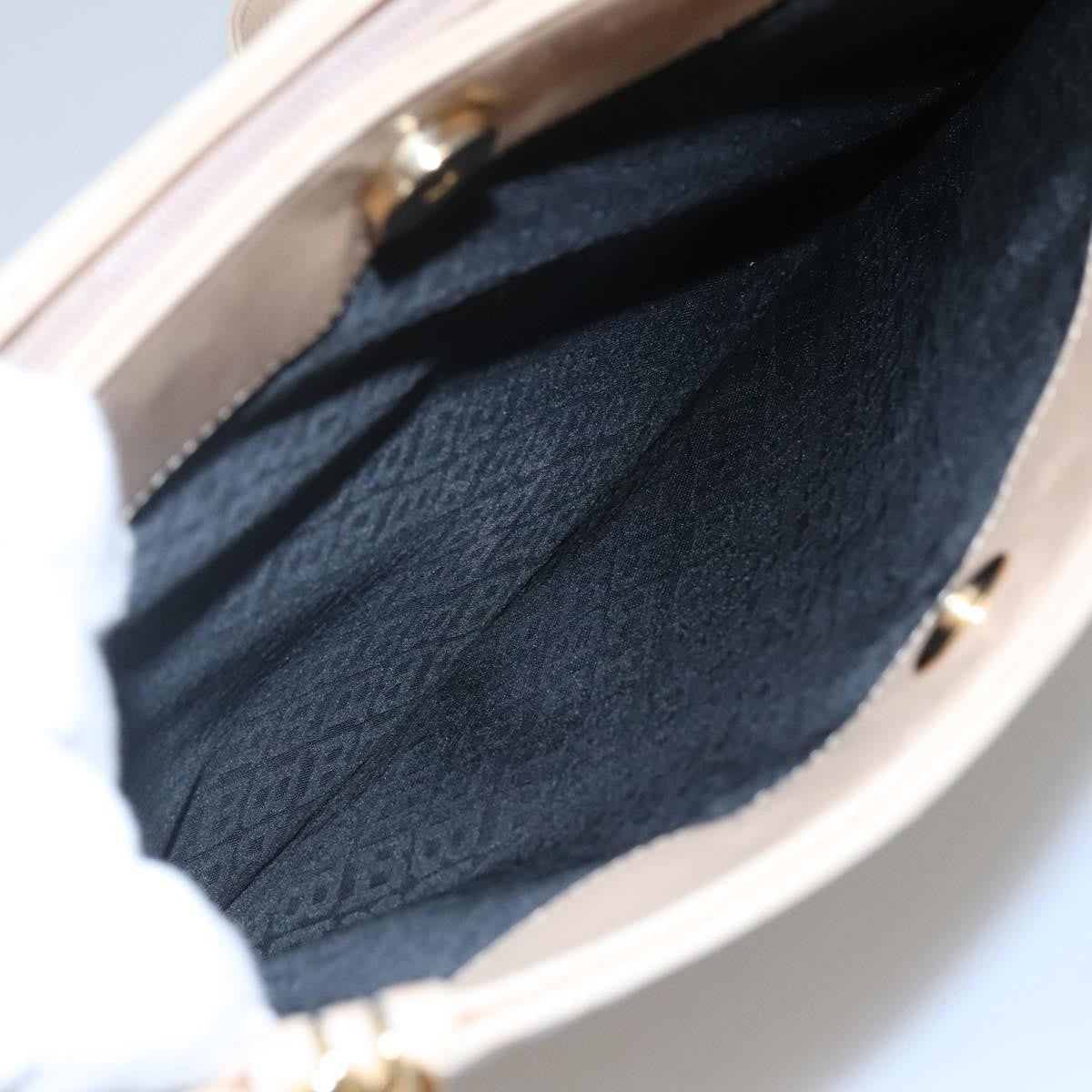 Bally Vintage Chain Shoulder Bag Quilted Leather, BEIGE, LEATHER, Shoulder bag