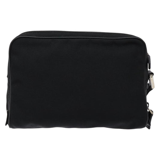 Gucci Pochette Nylon, BLACK, NYLON, Clutche & pouche