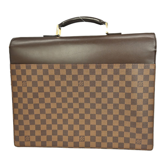 Louis Vuitton Altona Bag Damier, BROWN, CANVAS, Briefcase