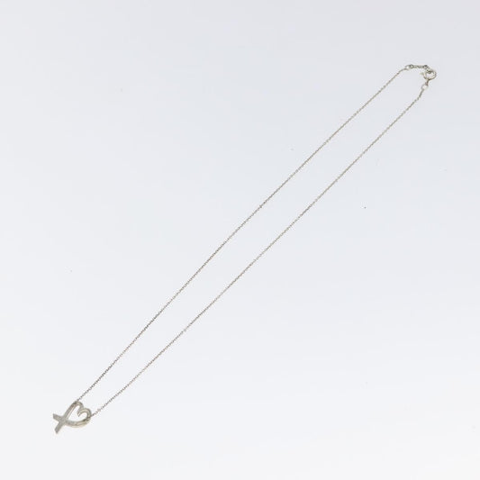 Tiffany & Co. Paloma Picasso Loving Heart Pendant Necklace Silver 925, SILVER, SILVER, Necklace