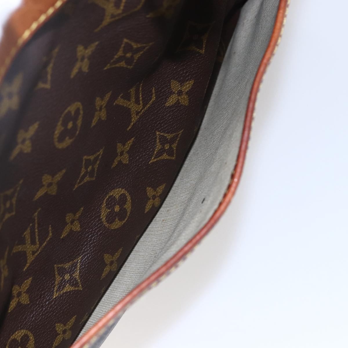Louis Vuitton Deauville Handbag Monogram Canvas, BROWN, CANVAS, Handbag