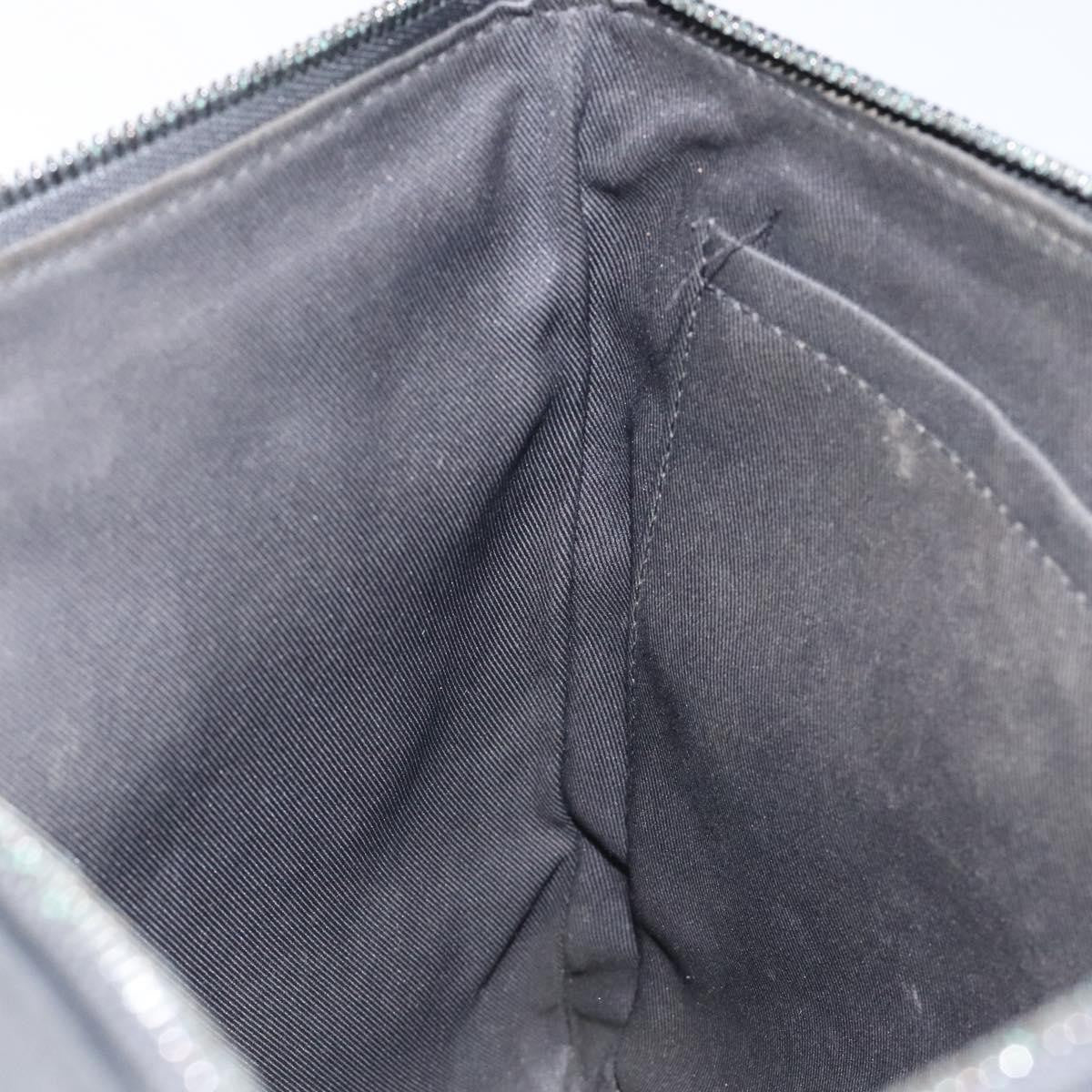 Louis Vuitton Discovery Pochette Monogram Shadow Leather, BLACK, LEATHER, Clutche & pouche