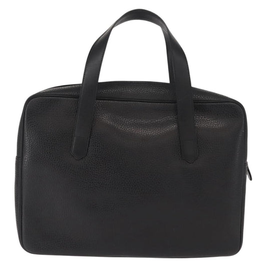 Christian Dior Vintage CD Handbag Leather, BLACK, LEATHER, Briefcase