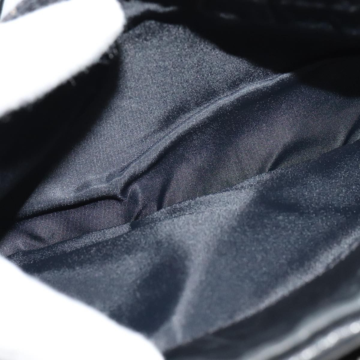 Christian Dior Vintage Street Chic Shoulder Handbag Diorissimo Canvas with Leather, BLACK, CANVAS, Shoulder bag