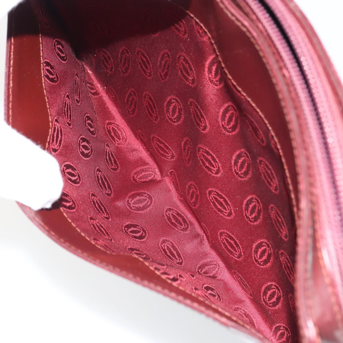 cartier Must de Cartier Clutch bag Leather, BURGUNDY, LEATHER, Clutche & pouche