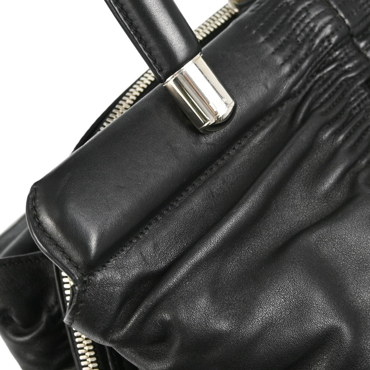 Christian Dior Karenina Tote Lambskin, BLACK, LEATHER, Tote bag