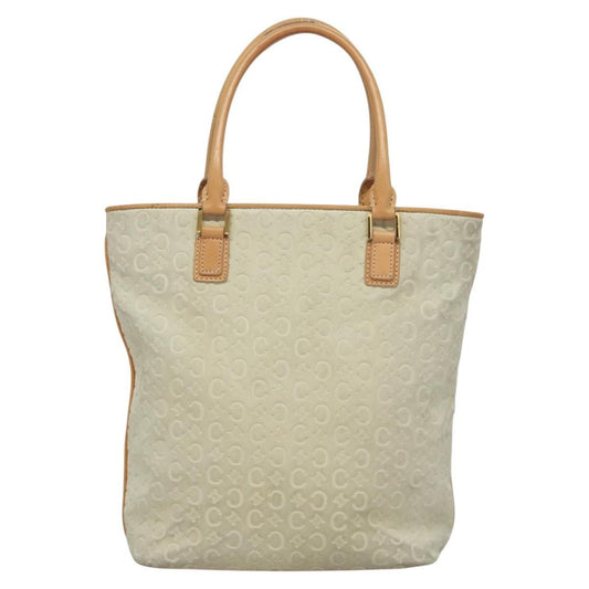 Celine Vintage Macadam Tote bag C Macadam Suede, WHITE, SUEDE, Tote bag