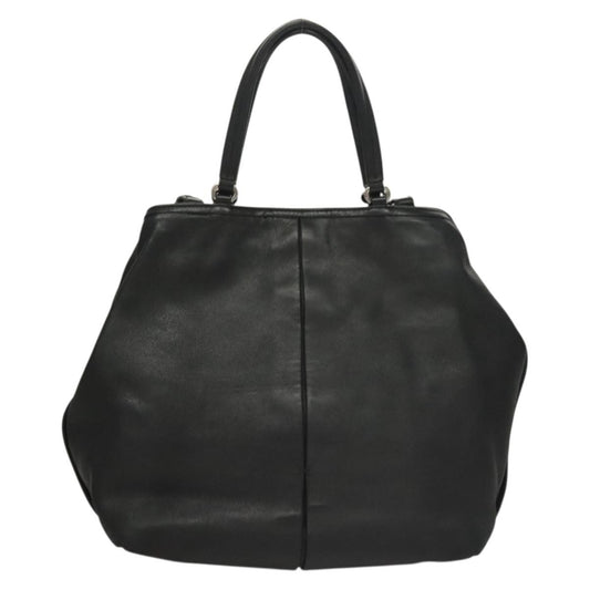 Salvatore Ferragamo Vara bow tote Leather, BLACK, LEATHER, Tote bag