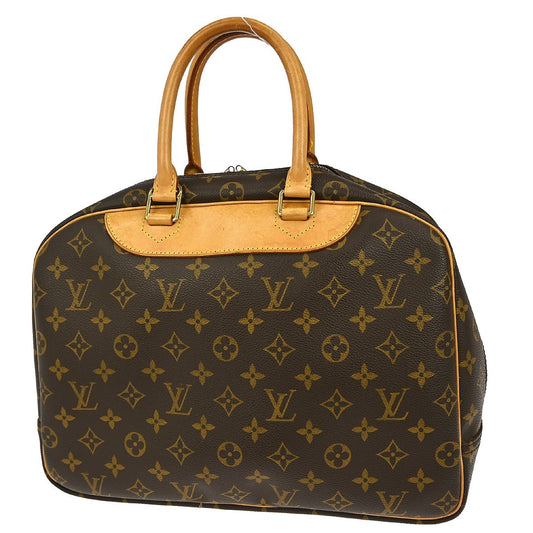 Louis Vuitton Deauville Handbag Monogram Canvas, BROWN, CANVAS, Handbag